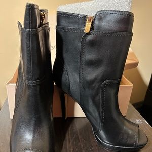 BCBG Stiletto Peep-toe Booties NEVER WORN